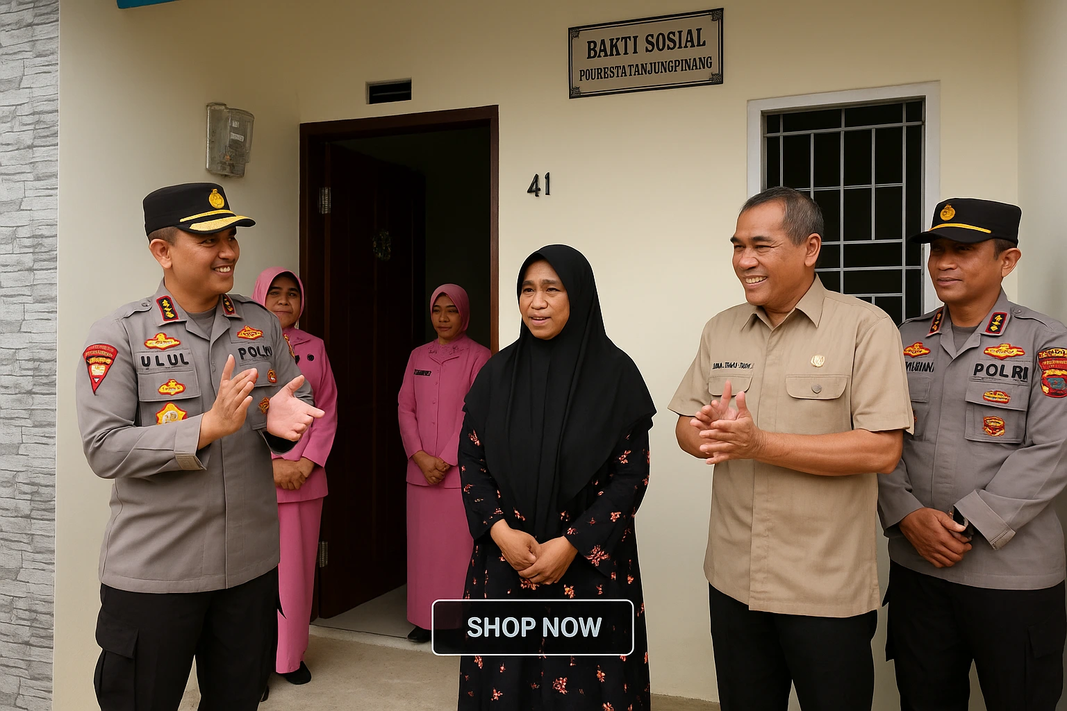 Aksi Sosial Polresta Tanjungpinang, Ibu Lima Anak Dapat Rumah Layak, Wali Kota Lis Apresiasi Kepedulian