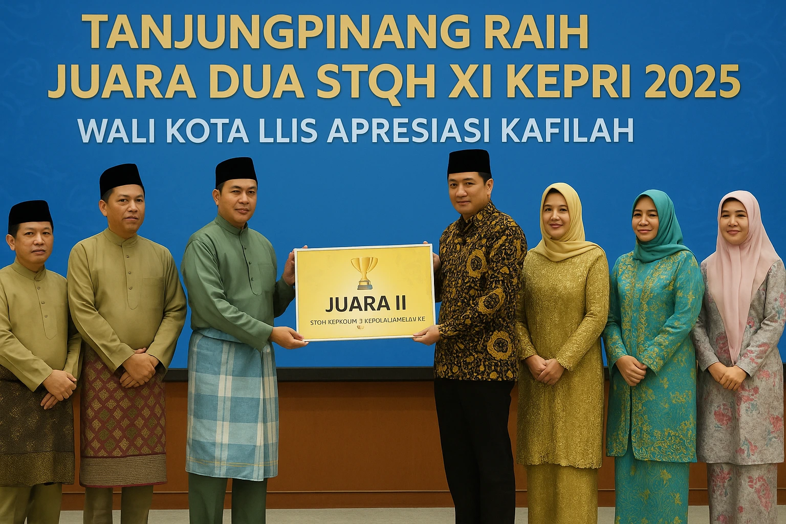 Tanjungpinang Raih Juara Dua STQH XI Kepri 2025, Wali Kota Apresiasi Kafilah