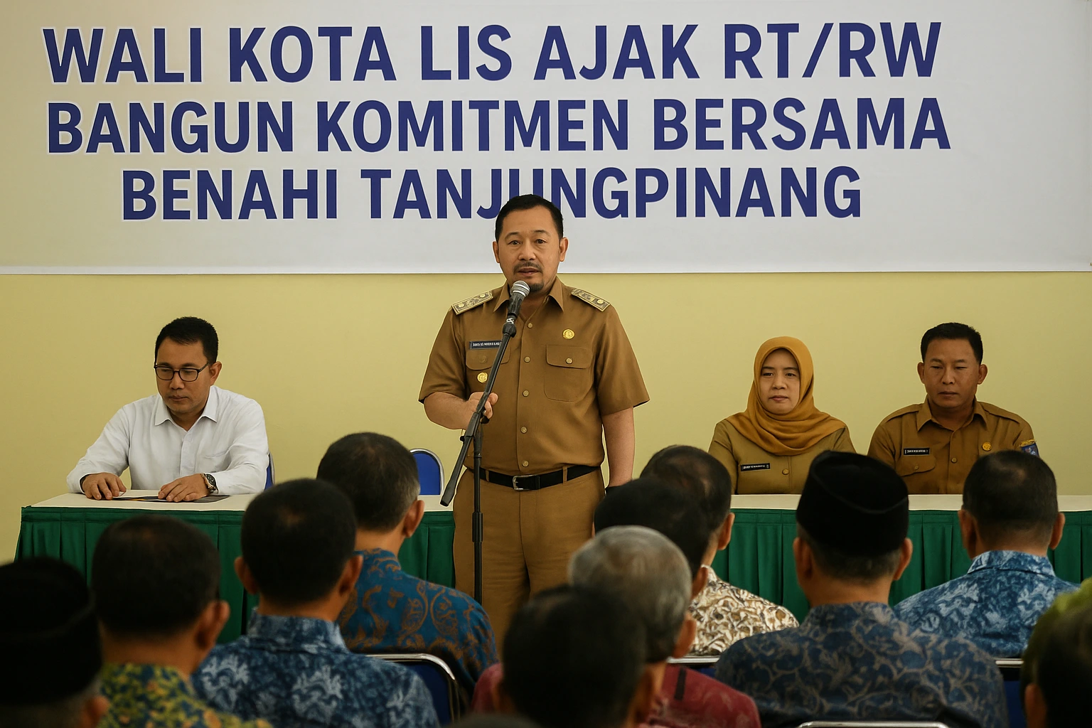 Wali Kota Lis Ajak RT/RW Bangun Komitmen Bersama Benahi Tanjungpinang