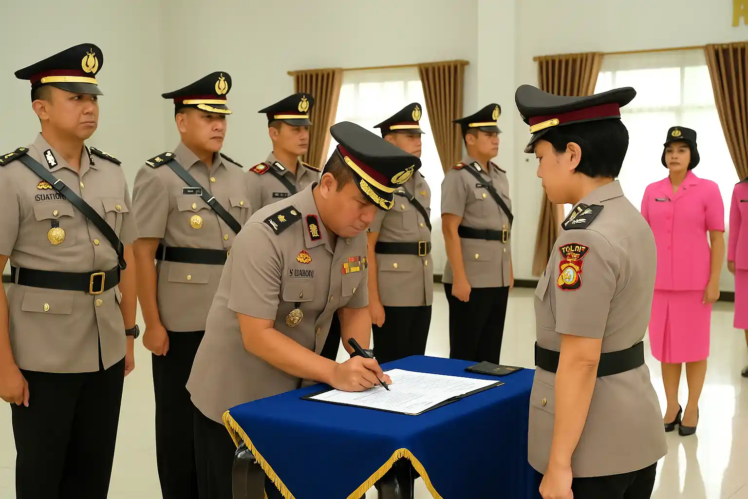 Kapolresta Tanjungpinang Pimpin Sertijab Pejabat Utama