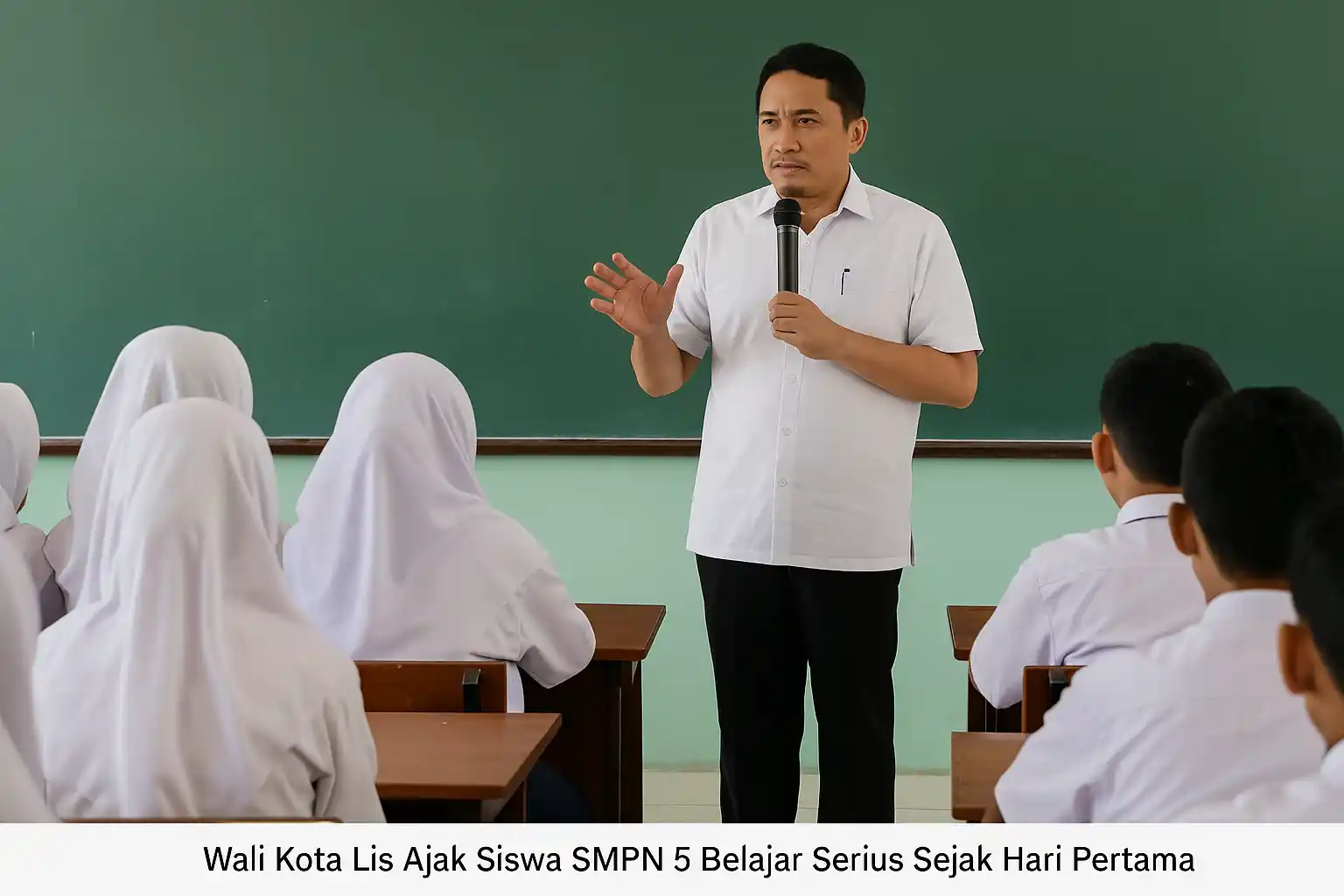Lis Darmansyah Ajak Siswa SMPN 5 Tanjungpinang Serius Belajar