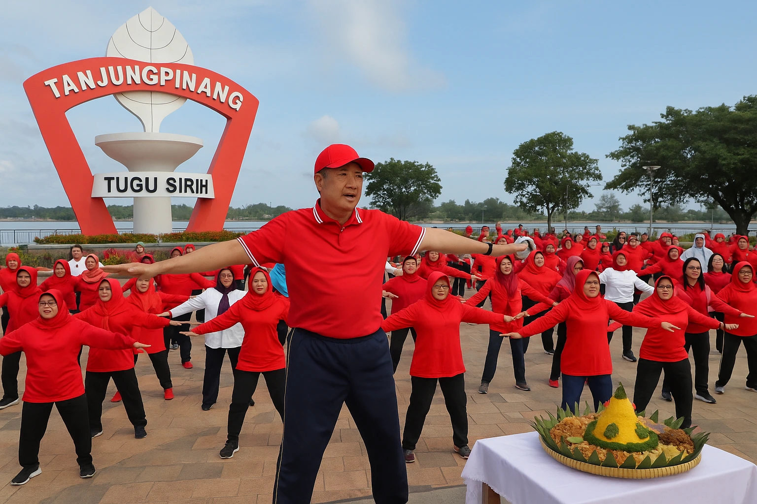 Lis Darmansyah Meriahkan Ultah ASN dan Senam di Tugu Sirih