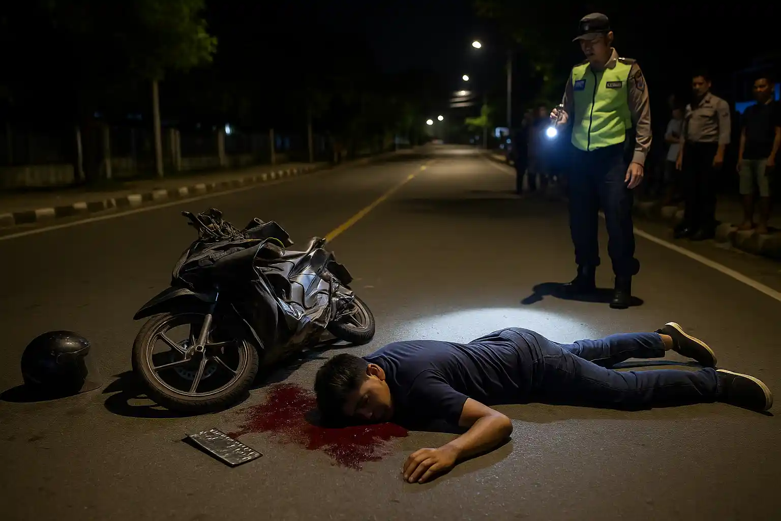 Pelajar Tewas dalam Kecelakaan Maut di Jalan Kemboja Tanjungpinang