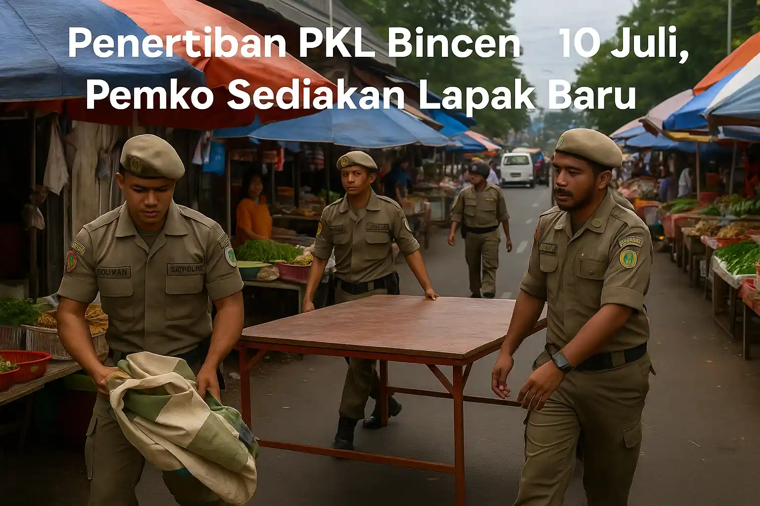 Penertiban PKL Bincen 10 Juli, Pemko Sediakan Lapak Baru