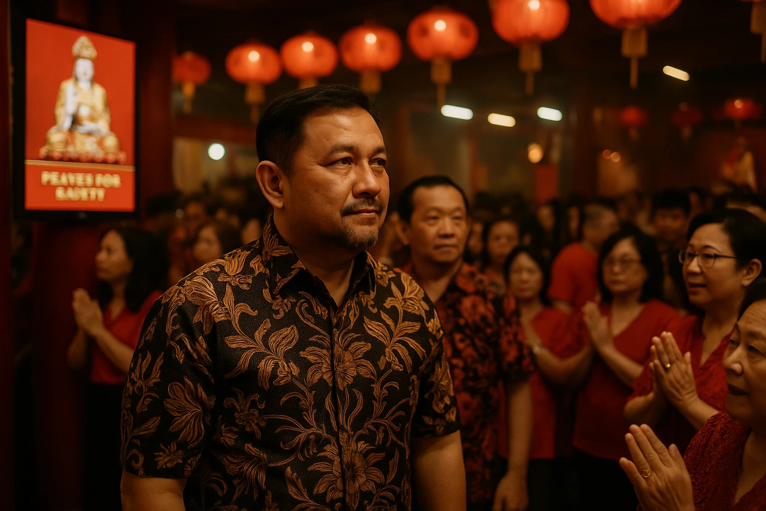Wali Kota Lis Hadiri Sembahyang Keselamatan di Vihara Cetiya Satya Dharma