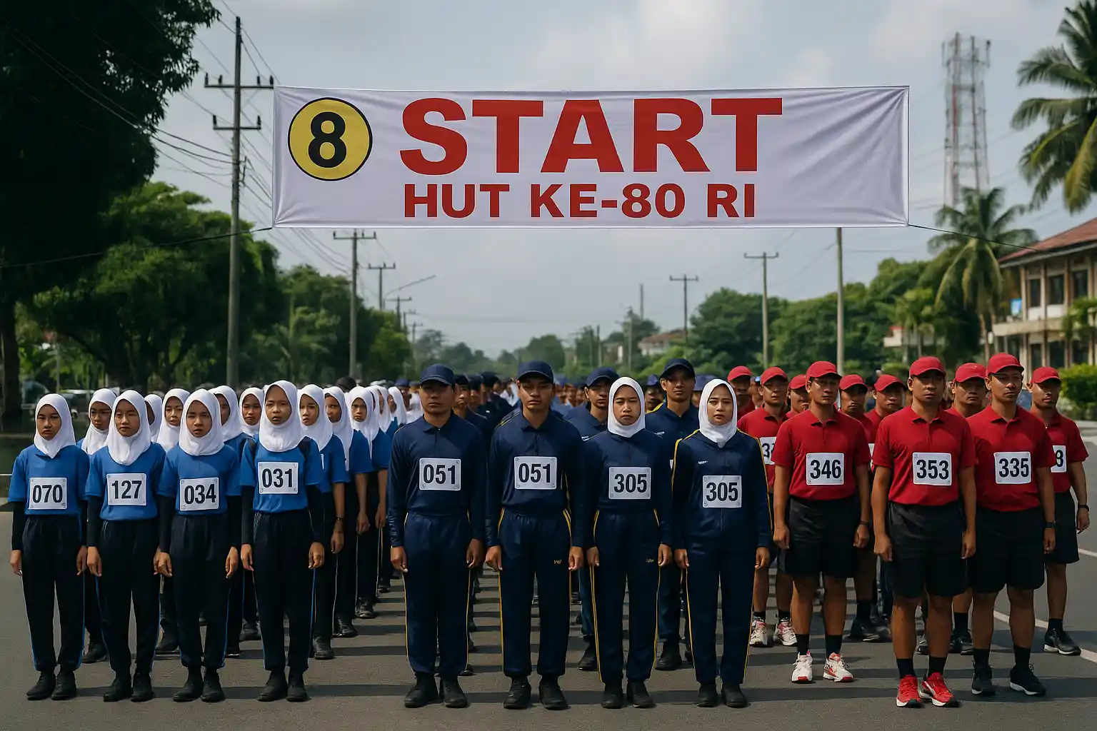 442 Regu Siap Meriahkan Gerak Jalan HUT ke-80 RI
