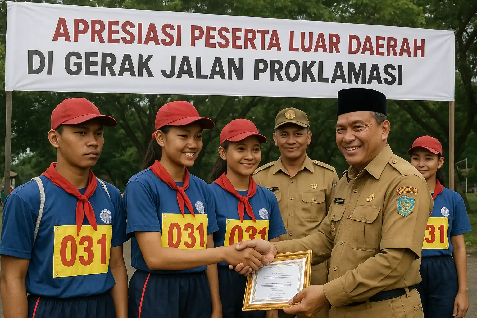 Apresiasi Peserta Luar Daerah di Gerak Jalan Proklamasi