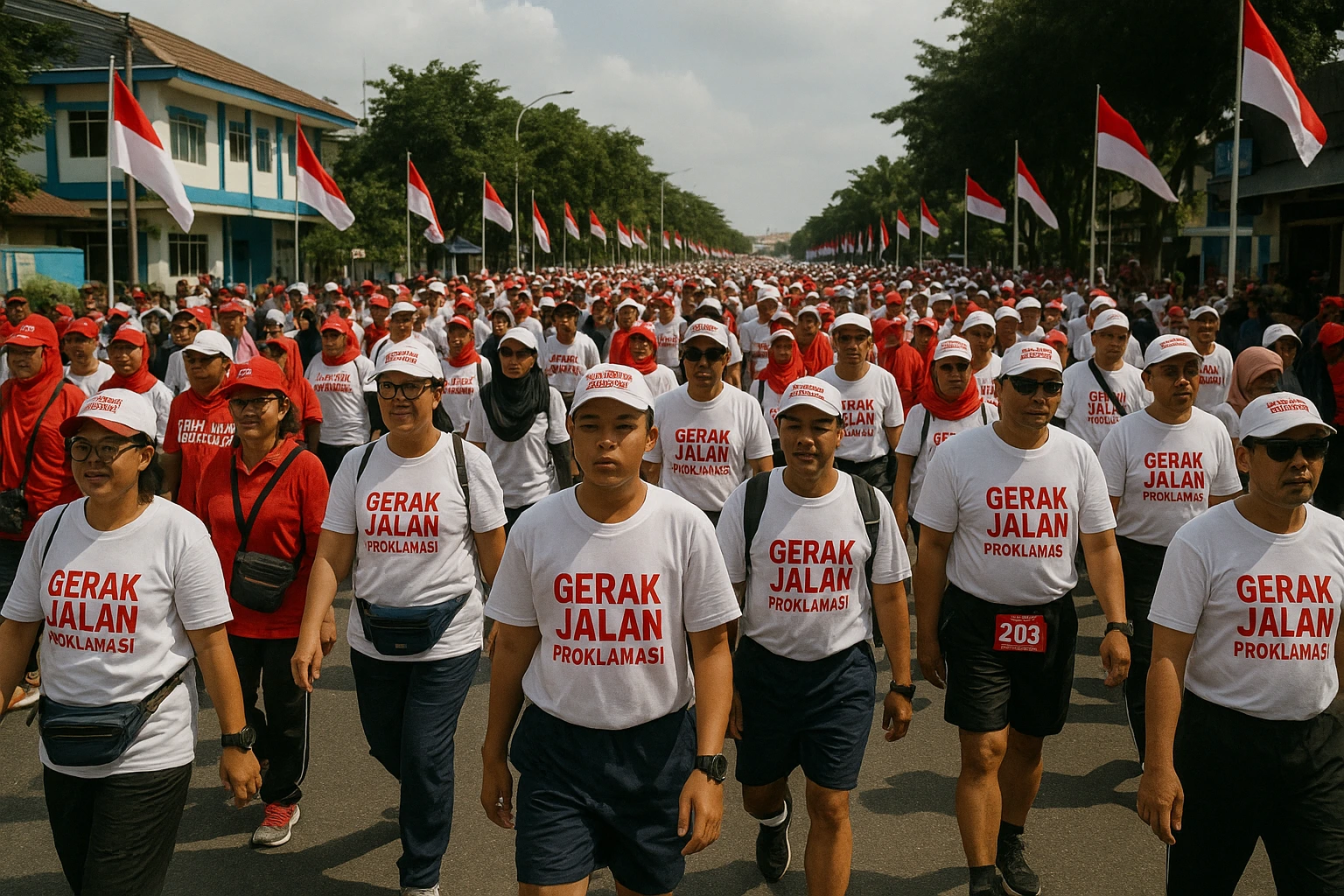 Gerak Jalan Proklamasi 2025 di Tanjungpinang