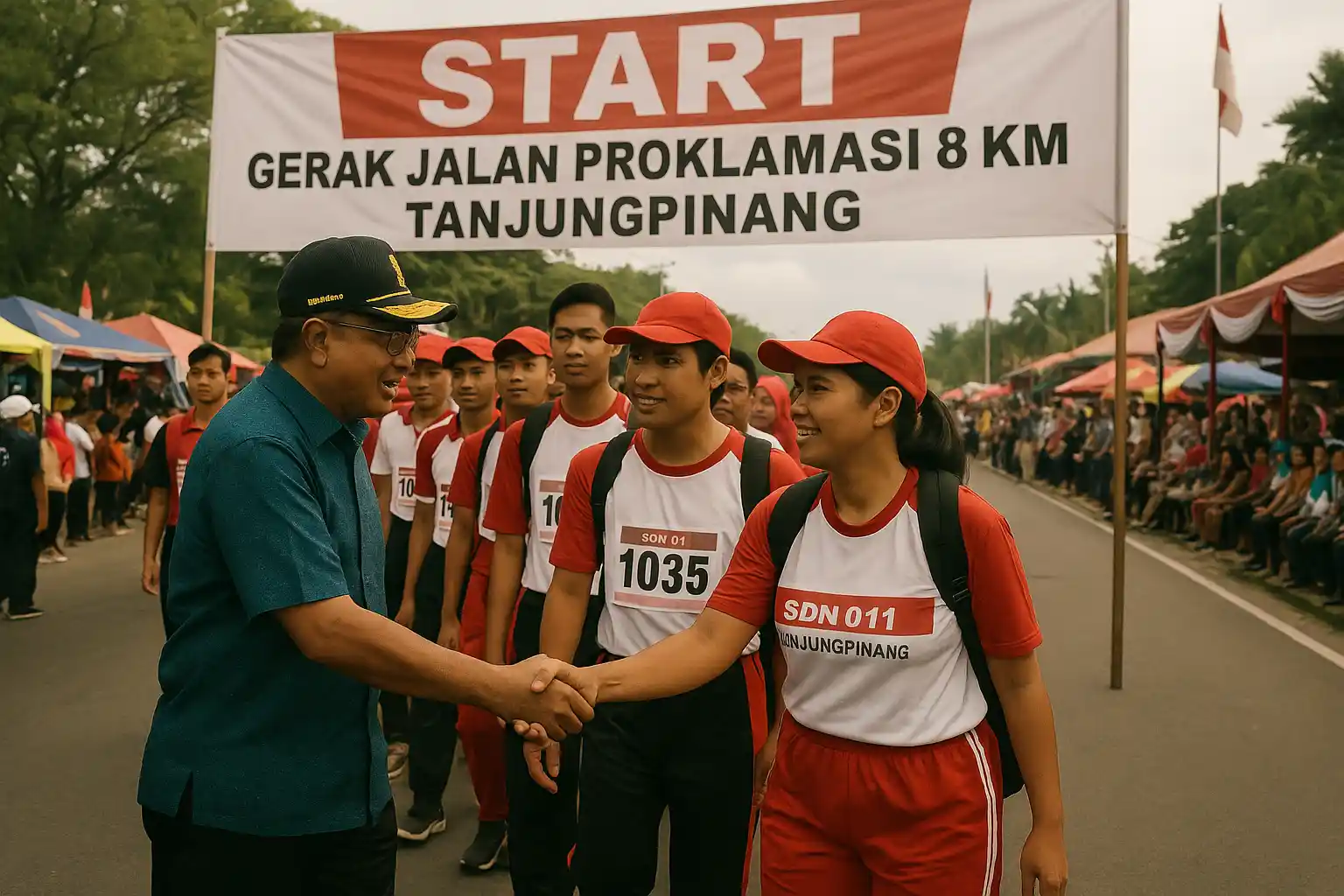 Gerak Jalan Proklamasi 8 km meriahkan kemerdekaan di Tanjungpinang