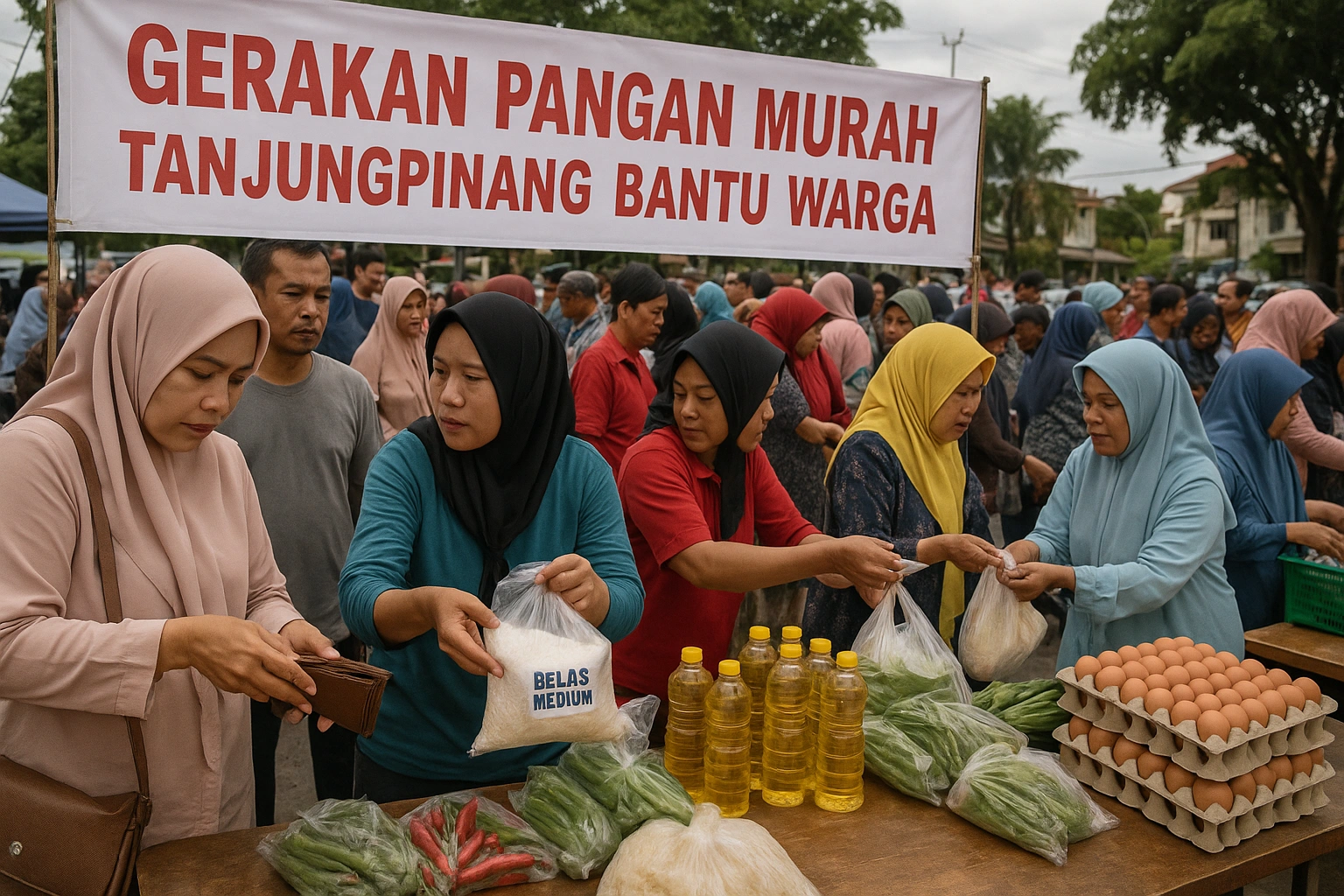 Gerakan Pangan Murah Tanjungpinang Bantu Warga