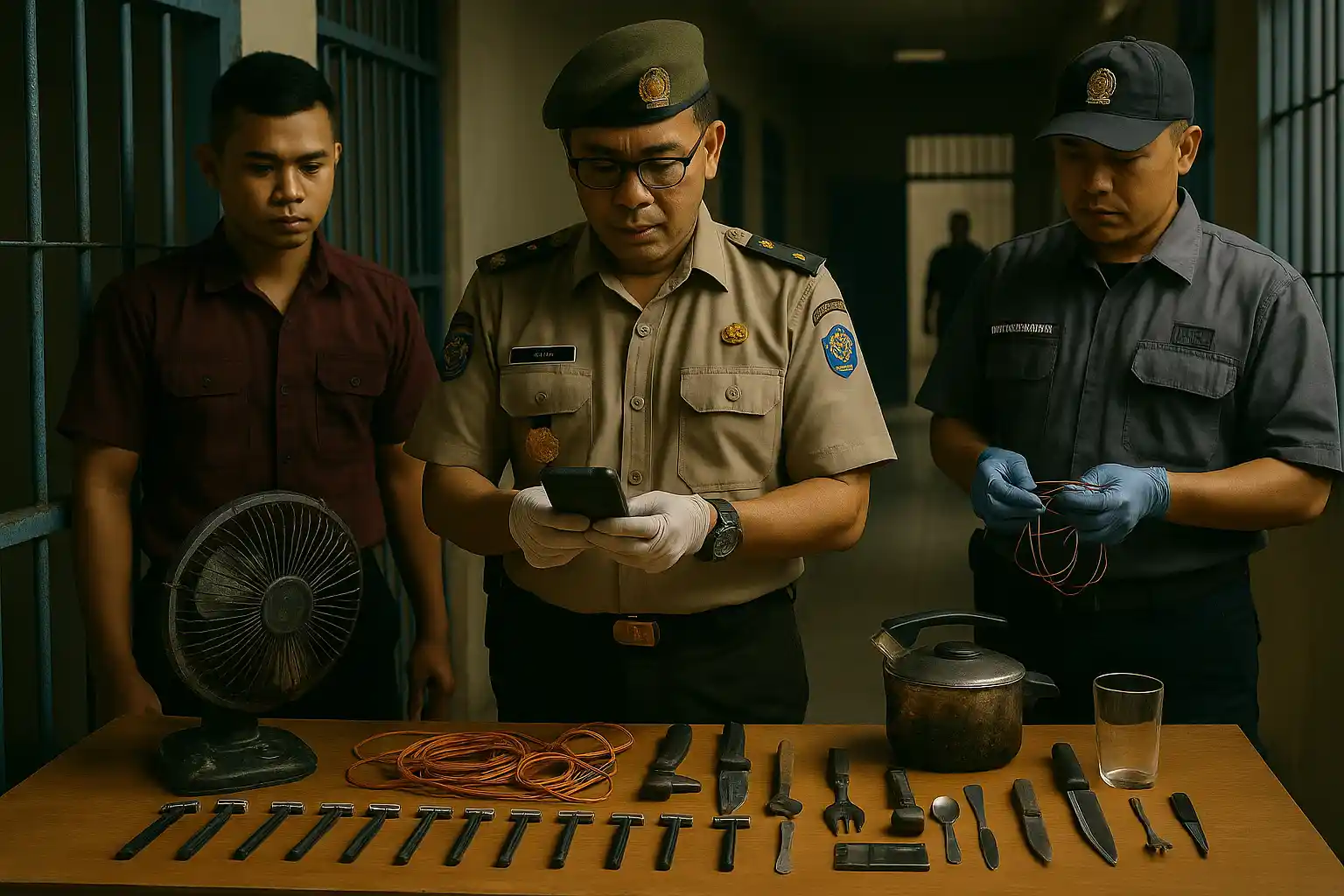 Lapas Tanjungpinang amankan barang terlarang saat razia