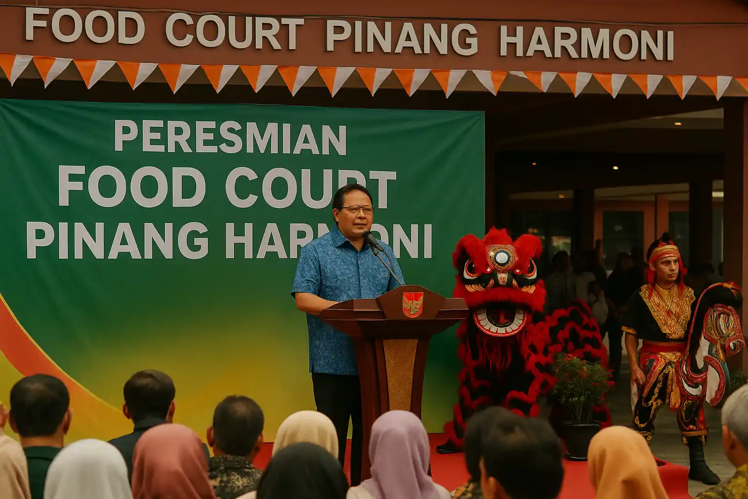 Lis Darmansyah Resmikan Food Court Pinang Harmoni