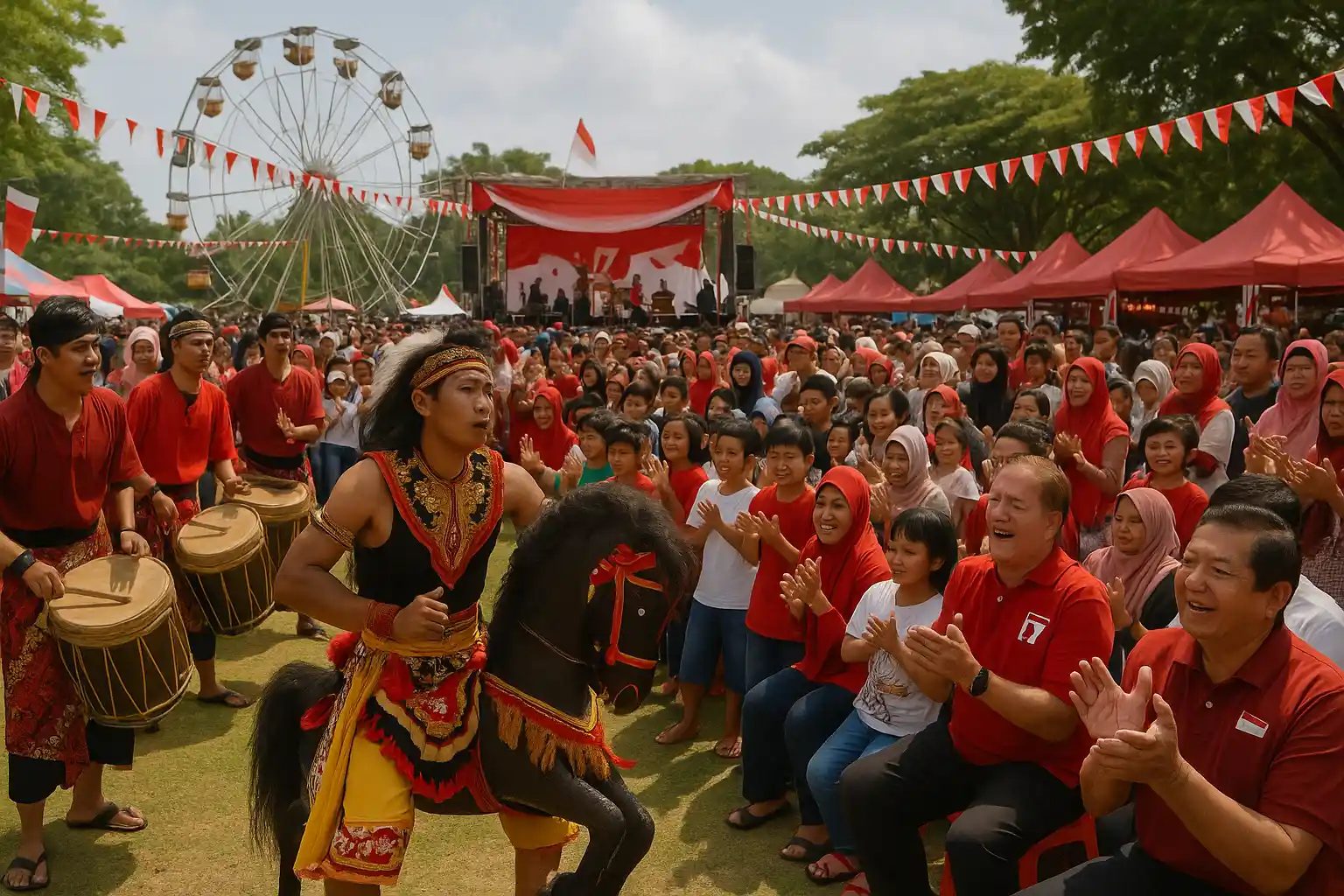 Pesta Rakyat Gratis Meriahkan HUT ke-80 RI di Tanjungpinang