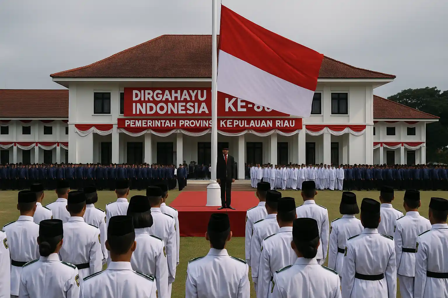 Upacara HUT RI Kepri Dipimpin Gubernur Ansar