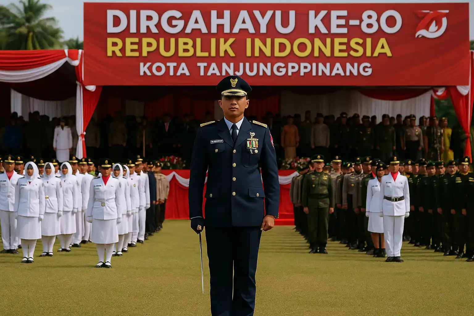 Upacara HUT Tanjungpinang dan Peran Penting Lanud RHF