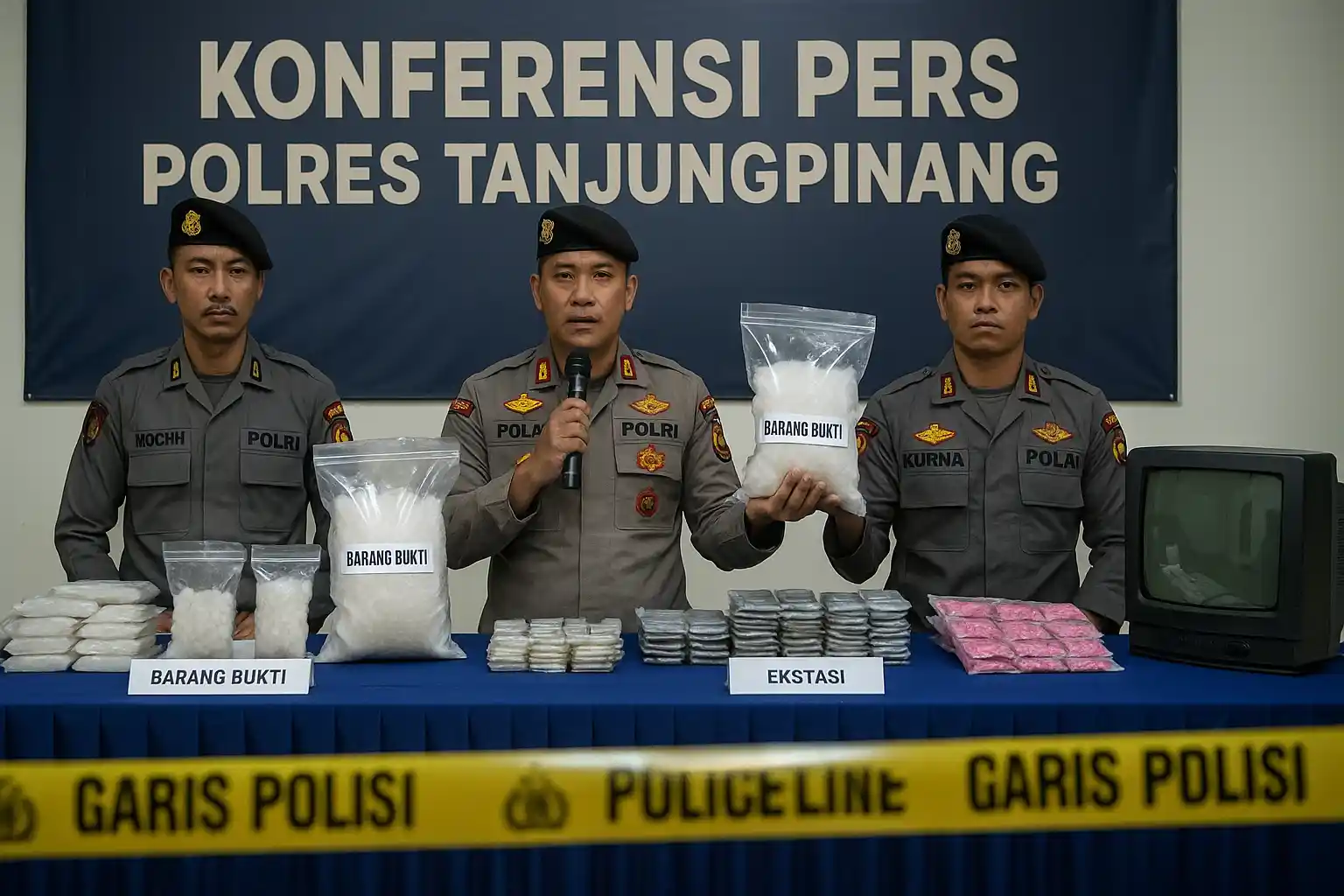 Pengedar Narkoba Tanjungpinang, 204 Gram Disita