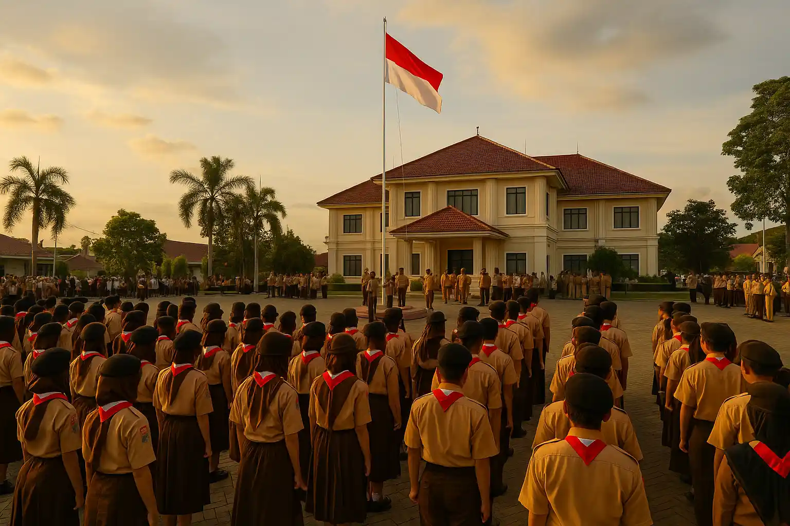 Upacara Senja Pramuka Dipimpin Wali Kota Tanjungpinang
