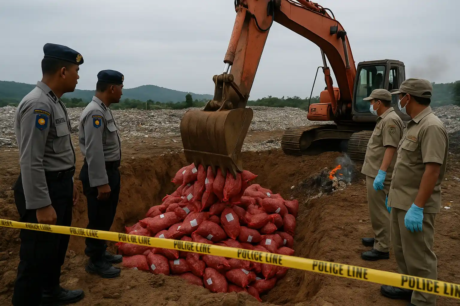 Bawang Merah Ilegal 429 Karung Dimusnahkan Jambi