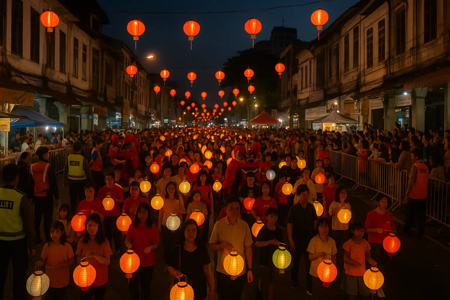 Festival Mooncake Tanjungpinang Pawai Lampion 2000 Peserta