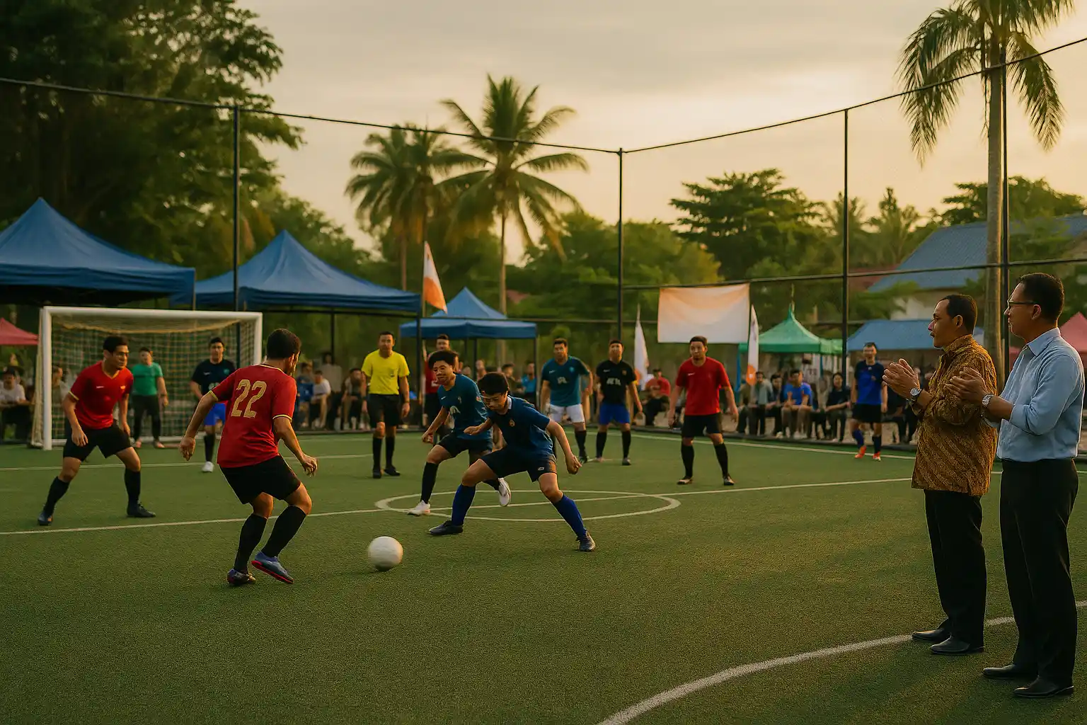 Kolaborasi Mahasiswa Mini Soccer Bergema di Tanjungpinang