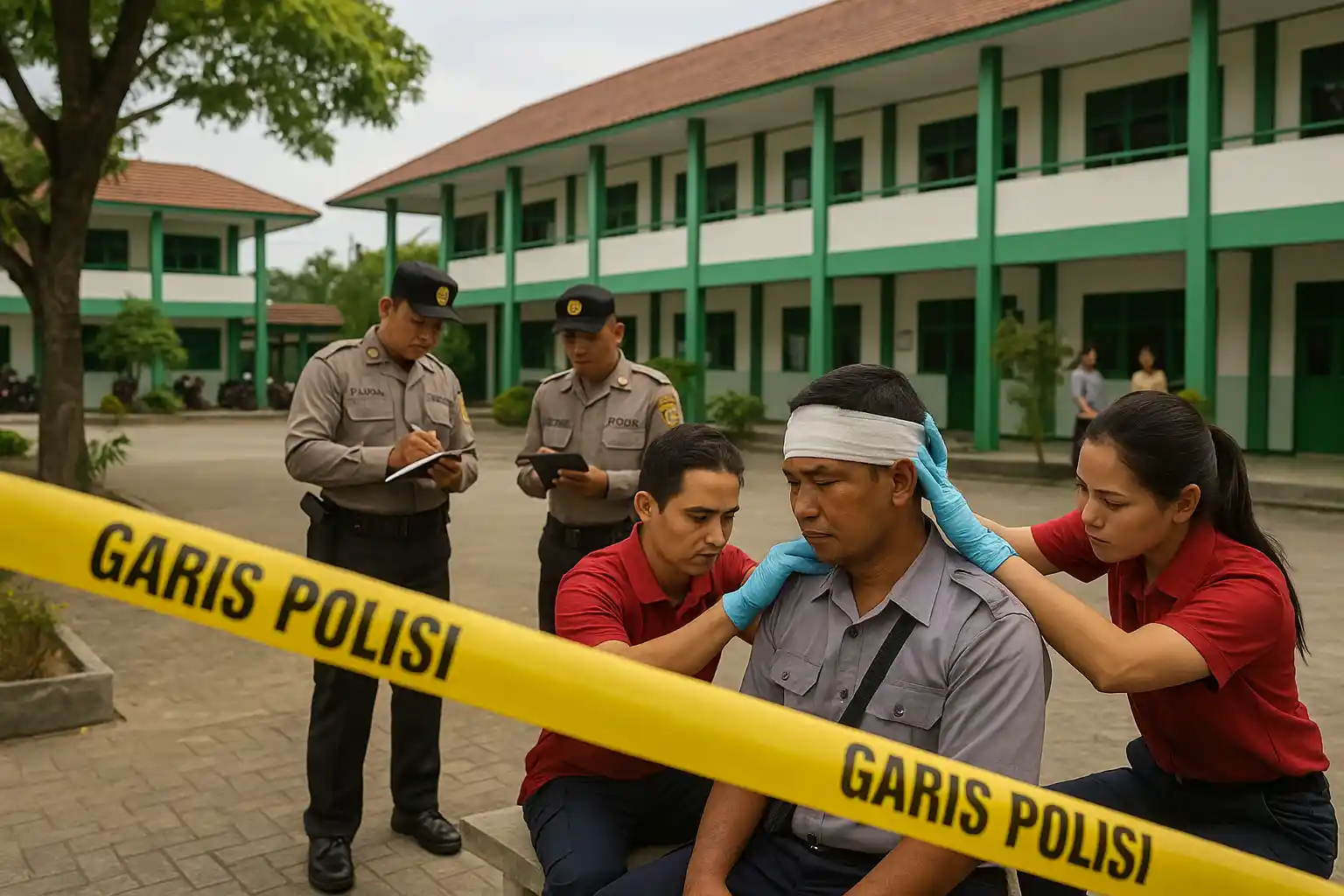 Satpam Sekolah Tanjungpinang Diduga Dikeroyok Guru