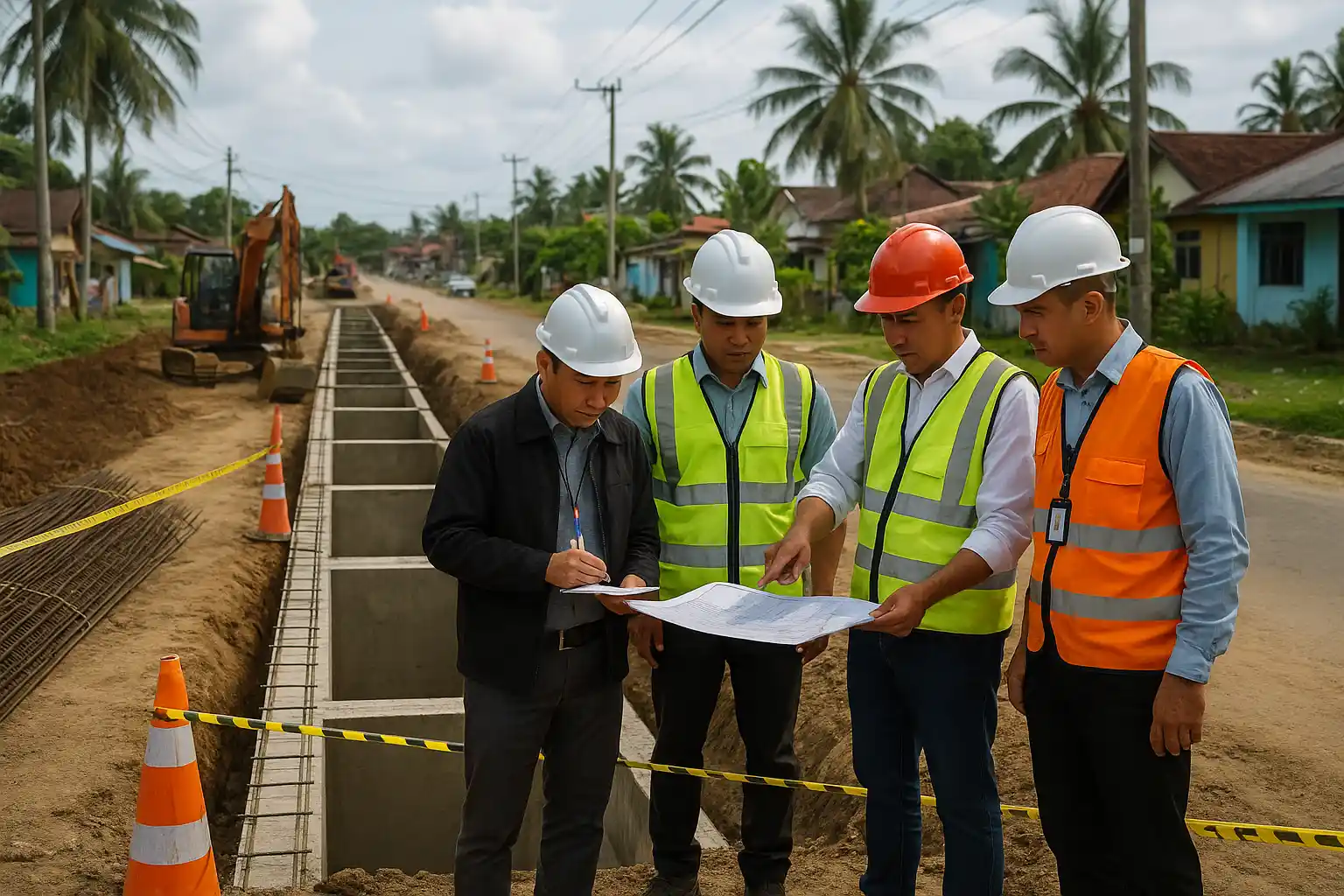 Sidak KPK Tanjungpinang Awasi Proyek Saluran Kota