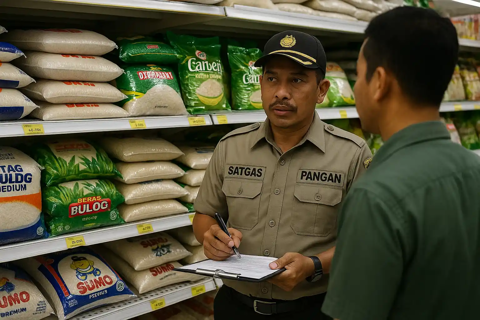 Pemantauan Harga Beras Satgas Pangan Tanjungpinang