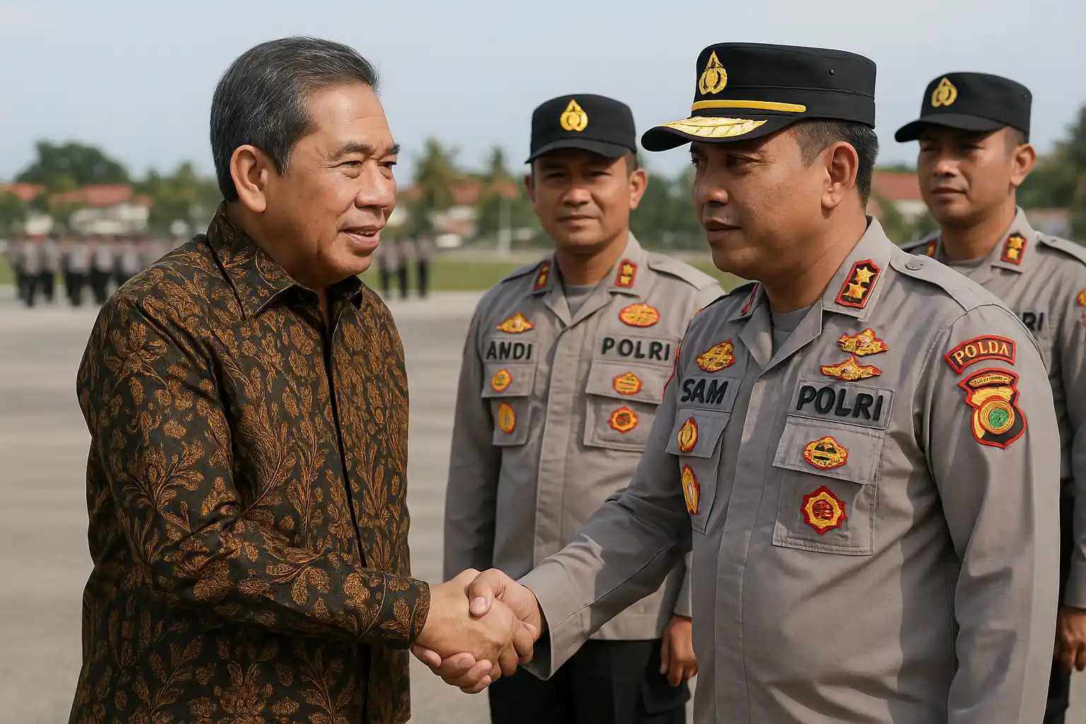 Pengamanan Kunjungan Ketua MPR RI Ahmad Muzani