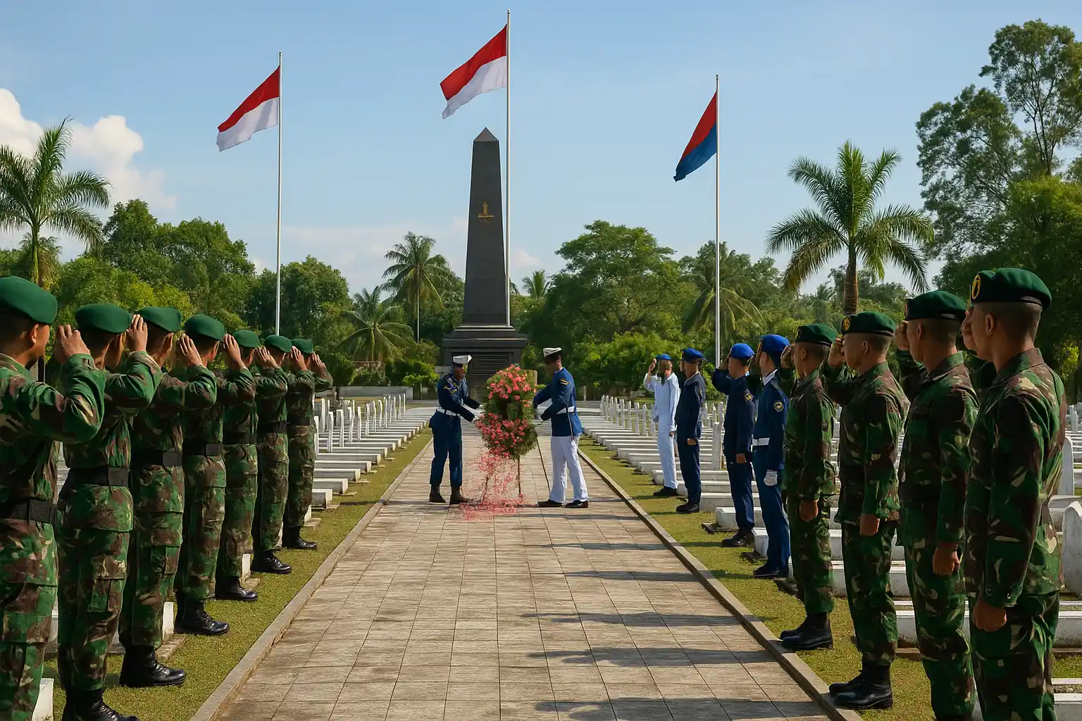 Ziarah Pusara Bhakti Yonmarhanlan IV Tanjungpinang