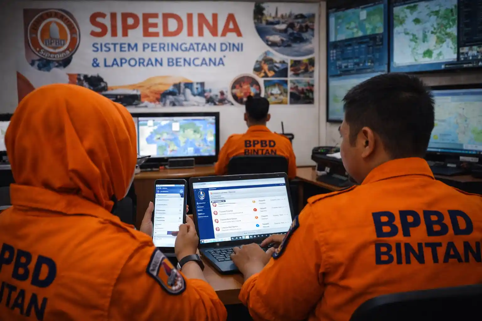 Aplikasi Sipedina BPBD Bintan Perluas Peringatan Dini