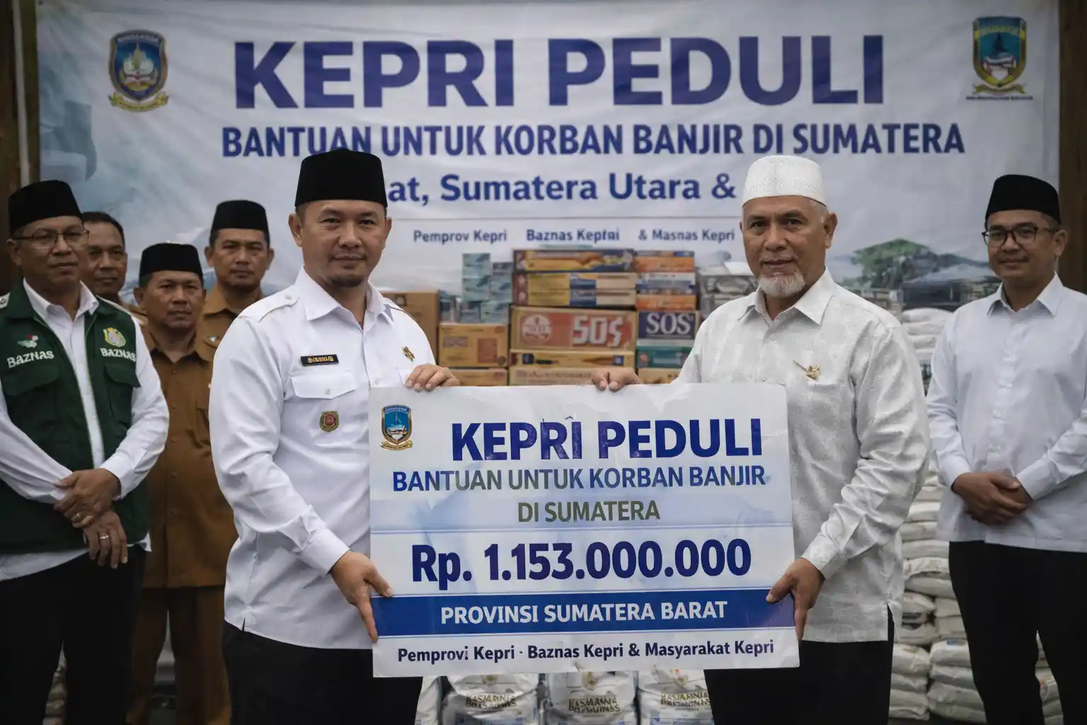 Bantuan Kepri Peduli Rp3,659 Miliar untuk Banjir Sumatera