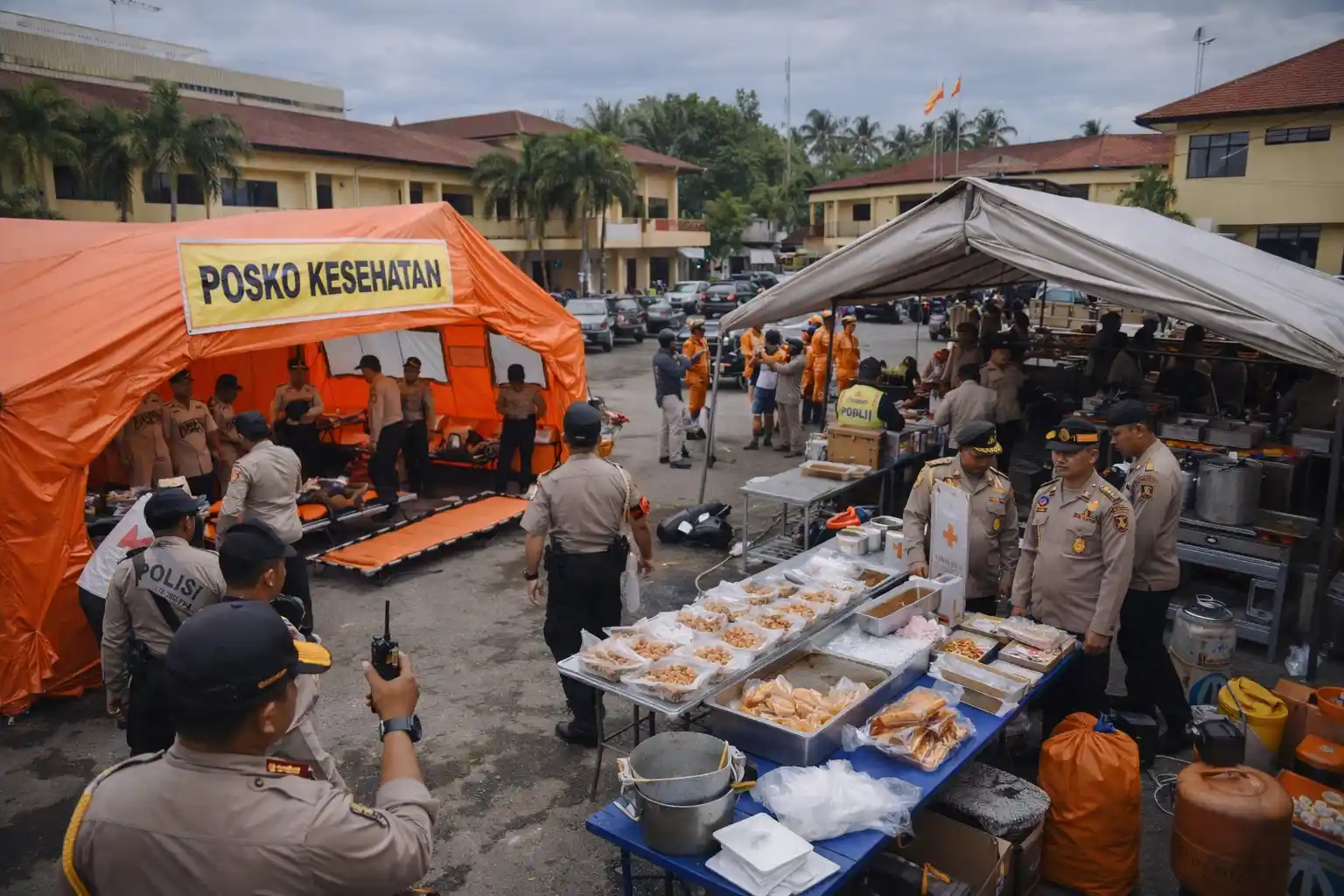 Simulasi Bencana Nataru Polresta Tanjungpinang Siaga