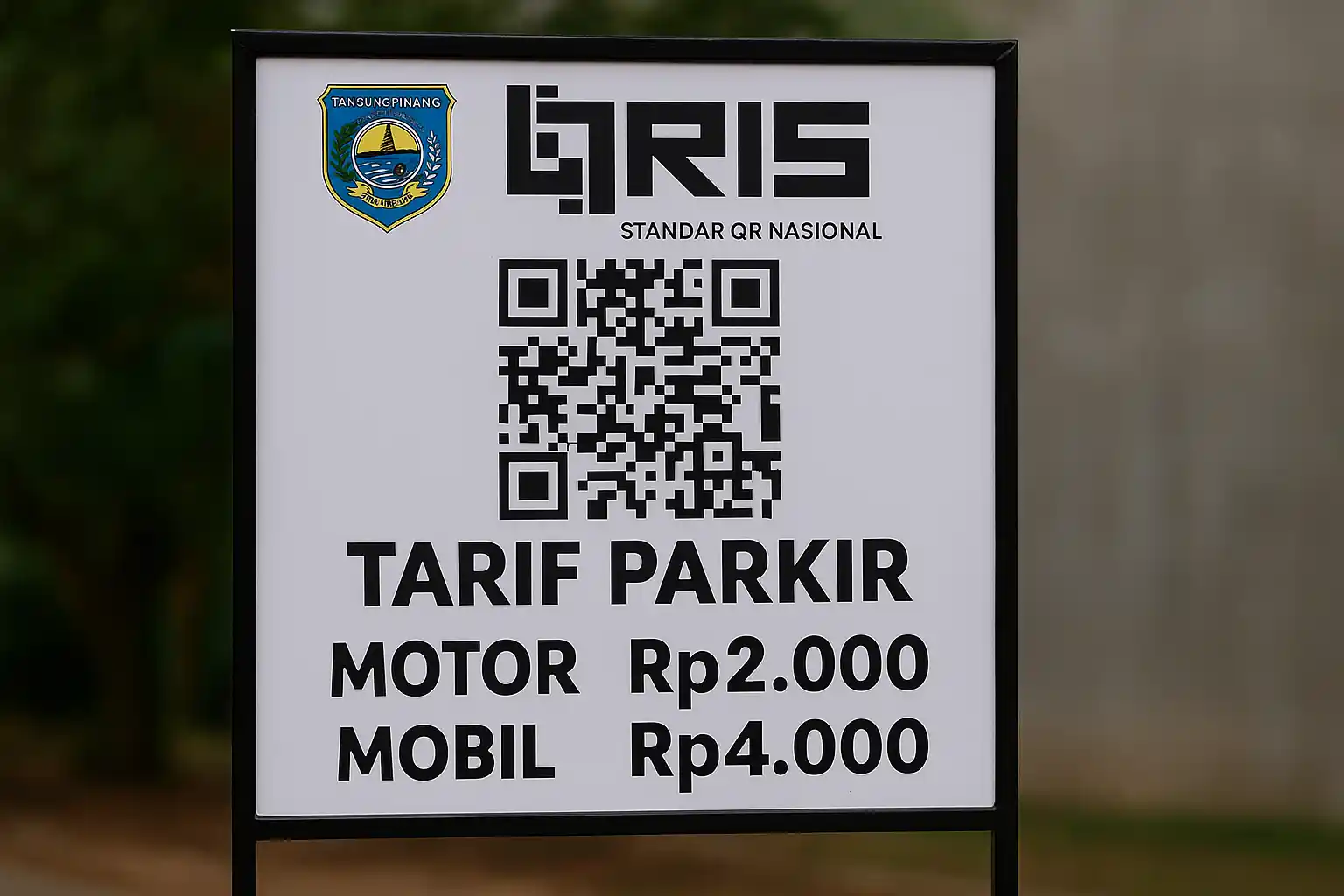 Tarif Parkir QRIS Tanjungpinang Mulai 2026 Disosialisasi