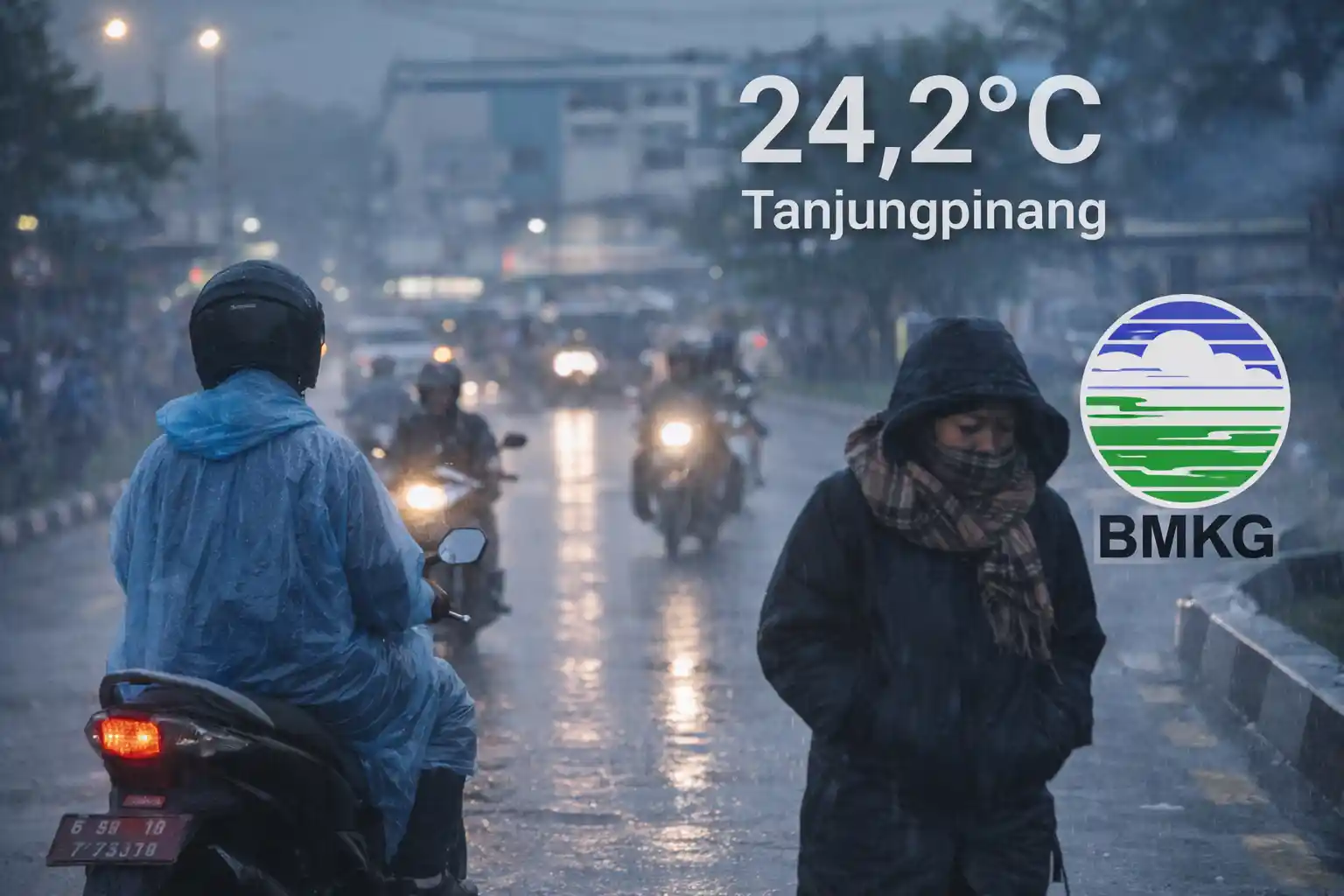 Cold Surge Tanjungpinang Bikin Suhu Turun Awal 2026