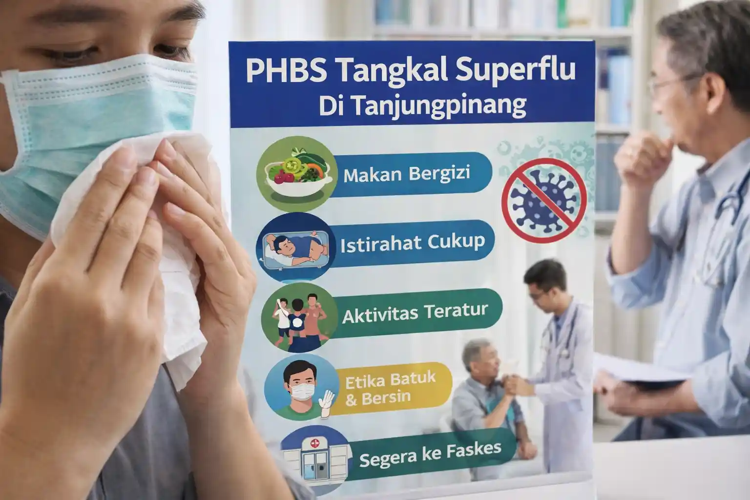 PHBS Tangkal Superflu, Dinkes Tanjungpinang Imbau Warga