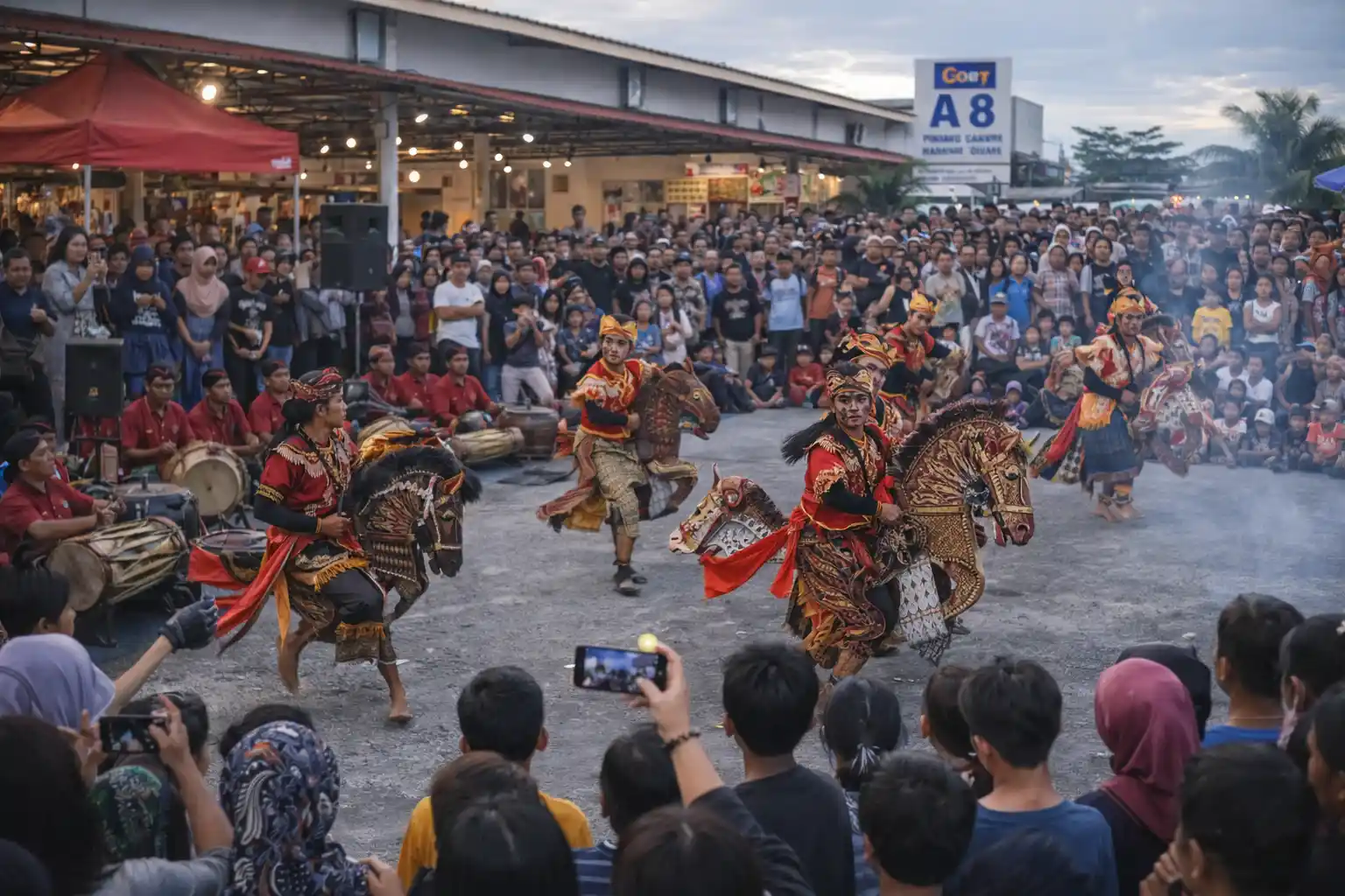 Seni Kuda Kepang Tanjungpinang Meriahkan Sore Akhir Pekan