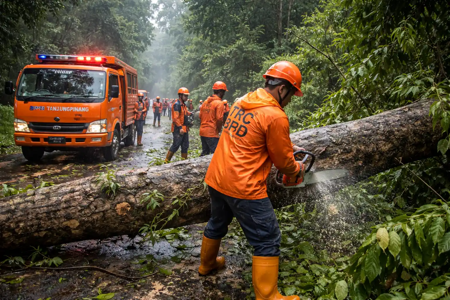 Siaga TRC BPBD Tanjungpinang Hadapi Cuaca Ekstrem 2026