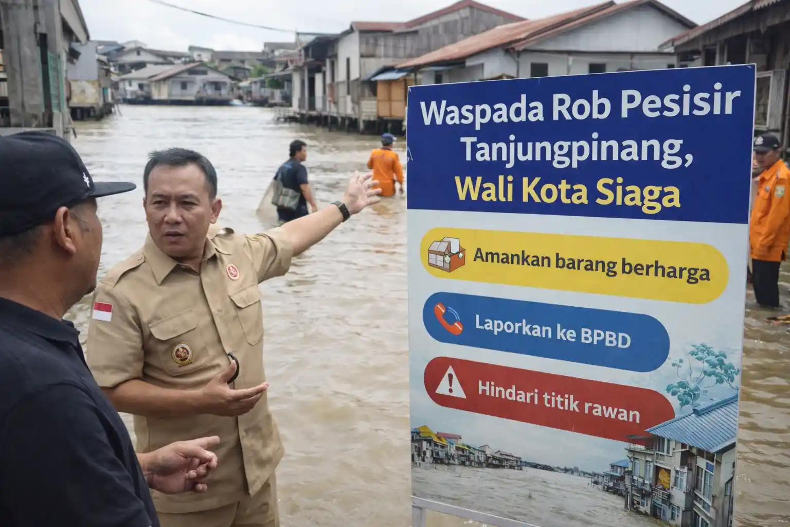 Waspada Rob Pesisir Tanjungpinang, Wali Kota Imbau Siagate
